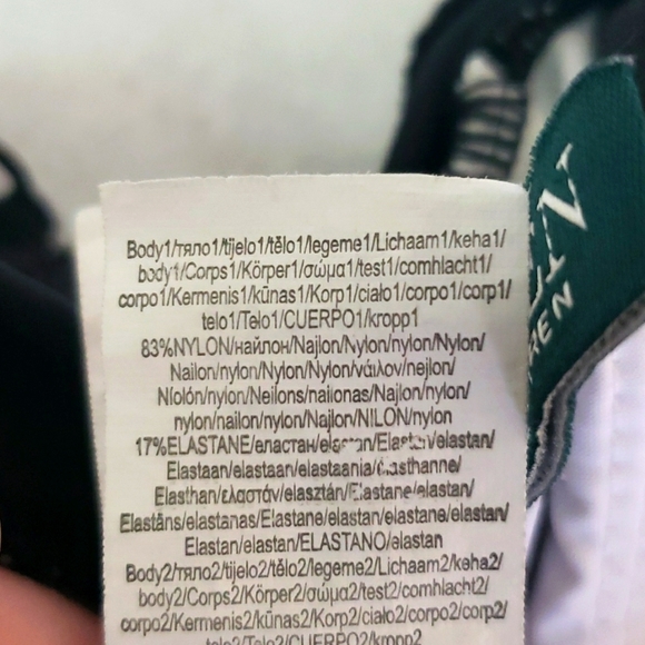 Lauren Ralph Lauren Black Bel Aire Colorblocked Tummy Control Swimsuit Size 2 - Picture 5 of 6